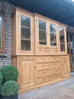 Massief eiken buffetkast/vitrinekast GRATIS LEVERING