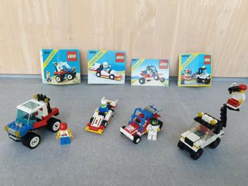 Lego 4 voertuigen: 6641, 6659, 6503, 6528