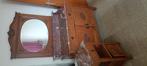 vintage kaptafel met spiegel en nachtkastje, Antiek en Kunst, Ophalen