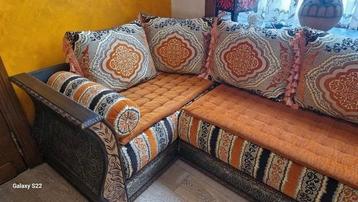 Marokkaanse woonkamer, Ophalen of Verzenden, Gebruikt, Hout, Marocain