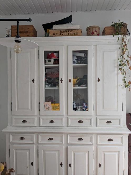 Vintage Country-Style Hutch – Solid Wood, Loads of Charm, Huis en Inrichting, Kasten | Buffetkasten, Gebruikt, Ophalen