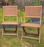 2 kindertuinstoelen, Ophalen, Gebruikt, Hout, Inklapbaar