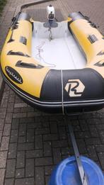 Leuk runber bootje met strand trailer en motor, Ophalen, Gebruikt
