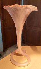 Grand vase tulipe Corolle modèle Lilly en verre givré, Antiquités & Art, Antiquités | Vases, Enlèvement