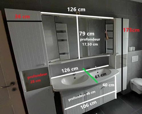 Meubles et accessoires de salle de bain, Maison & Meubles, Salle de bain | Salle de bain complète, Utilisé, Avec baignoire, Avec douche