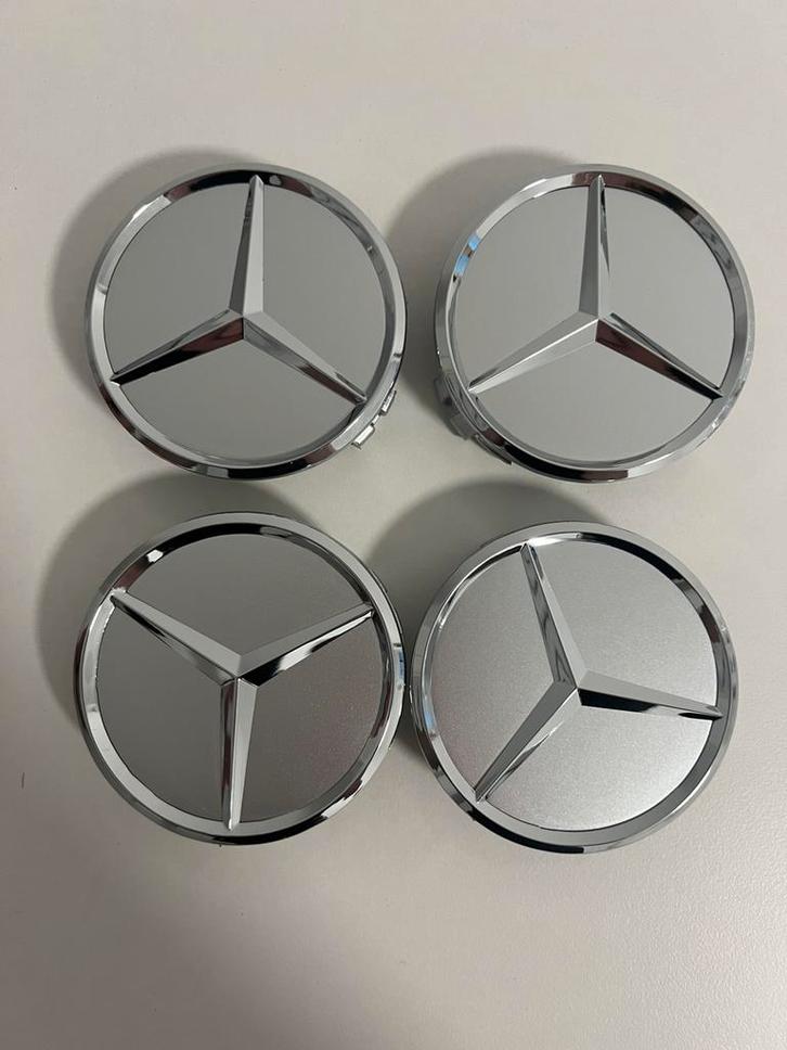 Mercedes Benz wiel naafdoppen naafkap wieldop centre cap75mm, Auto diversen, Wieldoppen, Nieuw, Ophalen of Verzenden