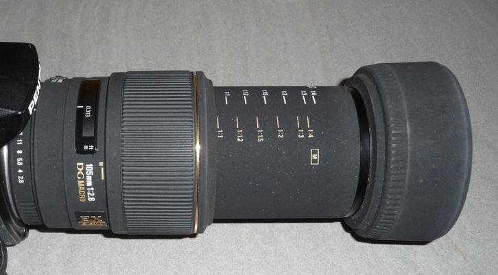 Objectif Sigma 105 Macro f2.8 - monture PENTAX, Audio, Tv en Foto, Foto | Lenzen en Objectieven, Zo goed als nieuw, Macrolens