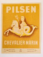 Pilsen Chevalier Marin Etiquette Bière Bottle Label 37, Verzenden, Zo goed als nieuw, Overige typen, Overige merken