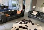 Zwart leder design salon, Ophalen, Gebruikt, Leer, Modern
