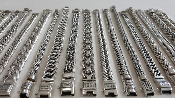 Buddha to Buddha + Z3UZ zilveren armbanden - HOGE KORTING!, Bijoux, Sacs & Beauté, Bracelets, Neuf, Argent, Argent, Enlèvement ou Envoi