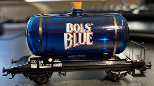 3174. Glazen tankwagen „Bols Blue” H0 Märklin., Hobby en Vrije tijd, Modeltreinen | H0, Nieuw, Wagon, Märklin, Ophalen of Verzenden