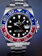 Rolex GMT Pepsi (3282) in absolute nieuwstaat, Bijoux, Sacs & Beauté, Montres | Hommes, Rolex, Enlèvement ou Envoi, Argent, Acier