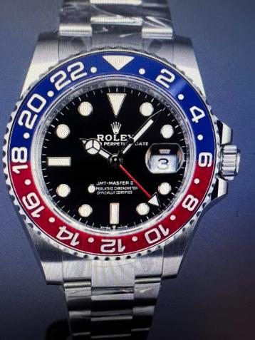 Rolex GMT Pepsi (3282) in absolute nieuwstaat beschikbaar voor biedingen