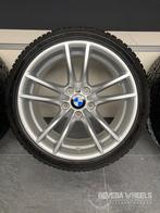 18” originele BMW M2 F87 640M velgen + winterbanden 5x120, 18 inch, Gebruikt, Banden en Velgen, 235 mm
