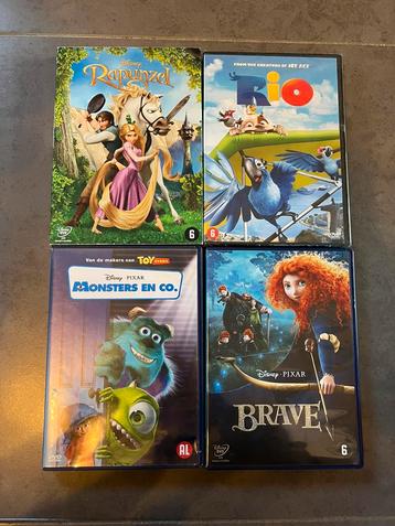 Dvd disney Tarzan Up Smurfen Cars lion King Brave beschikbaar voor biedingen
