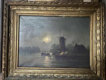 Oud schilderij - Nederlandse stijl beschikbaar voor biedingen