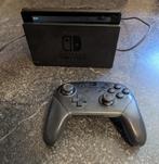 Nintendo Switch + Pro Controller + Docking Port, Games en Spelcomputers, Ophalen, Gebruikt, Met 1 controller, Switch 2019 Upgrade