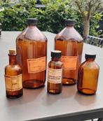 Set van 5 oude apothekersflessen, Ophalen