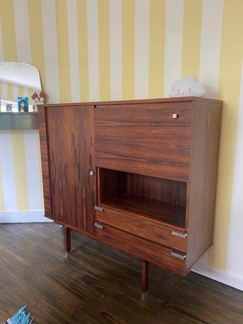 Vintage buffetkast / bar cabinet jaren 60, Huis en Inrichting, Kasten | Buffetkasten, Gebruikt, Ophalen
