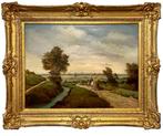 Landelijk genre schilderij door Hermann Schäfer, Antiek en Kunst, Ophalen