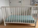 Babybed, wit, 60x120 cm + aerosleep + matras + bescherming, Kinderen en Baby's, Babywiegjes en Ledikanten, Zo goed als nieuw