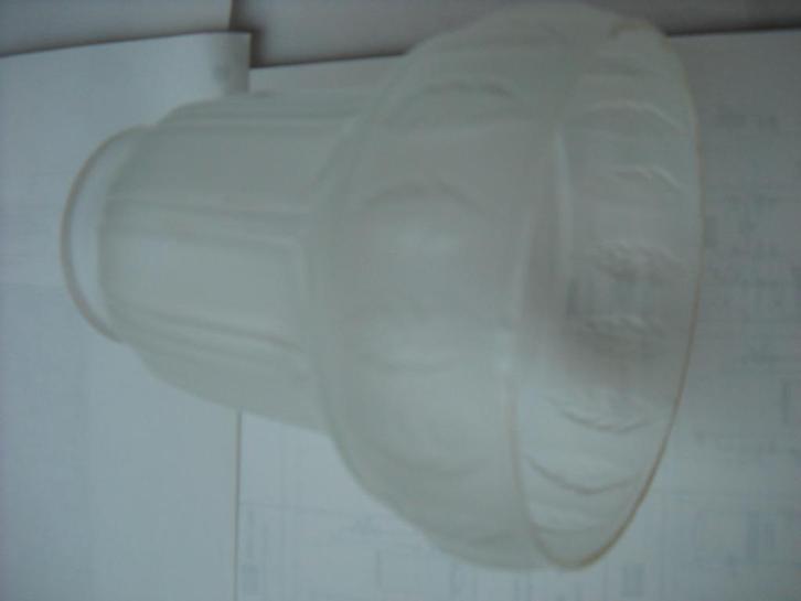 Ancien abat-jour tulipe entre deux guerres., Huis en Inrichting, Lampen | Lampenkappen, Gebruikt, Rond, Ophalen