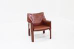Vintage Cassina Cab 414 fauteuil van Mario Bellini Italië, Ophalen