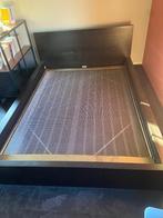 bed/twijfelaar, Huis en Inrichting, Slaapkamer | Bedden, Ophalen, Zwart, 140 cm, Zo goed als nieuw