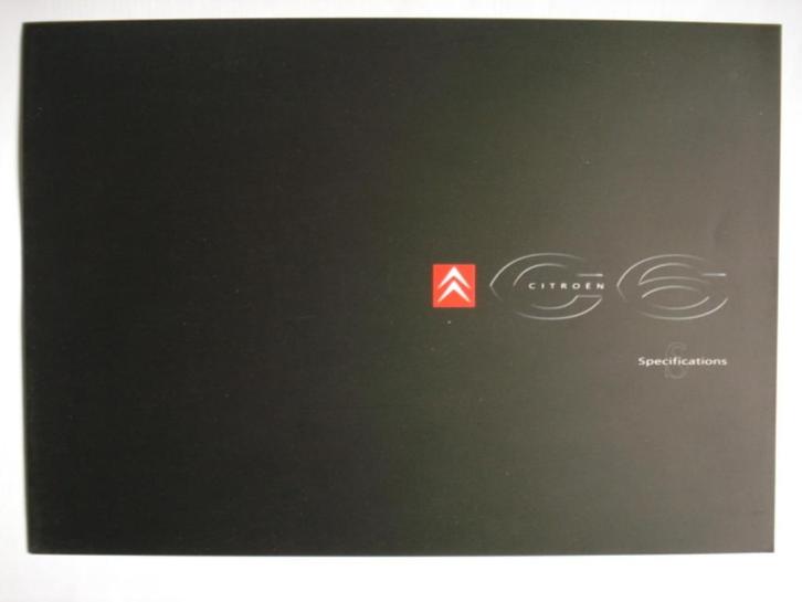 Citroën C6 2007 AUS specs Brochure Catalogue Prospekt, Boeken, Auto's | Folders en Tijdschriften, Zo goed als nieuw, Citroën, Verzenden
