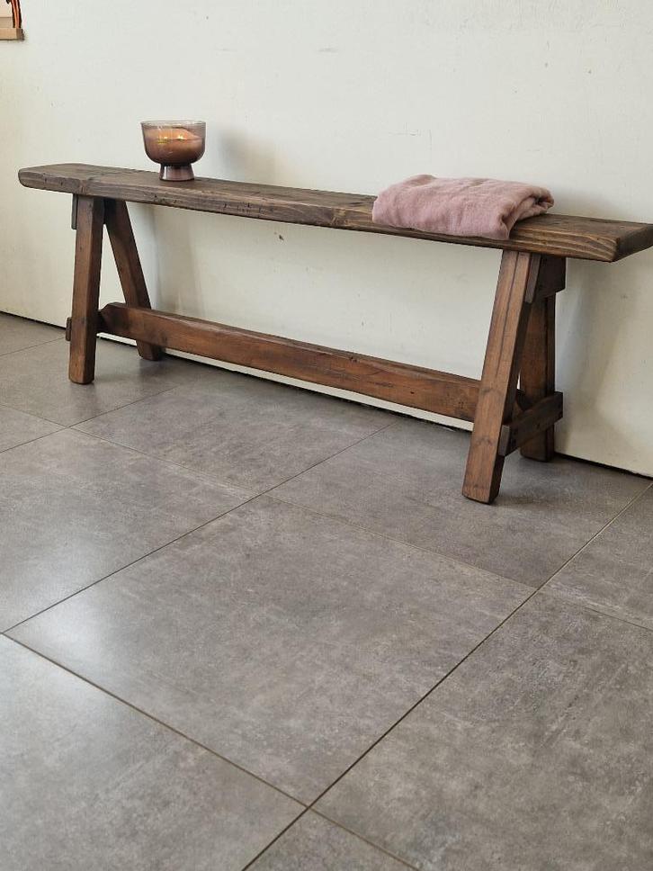 Halbank Rustiek Handgemaakt, Huis en Inrichting, Woonaccessoires | Wanddecoraties, Nieuw, Ophalen