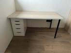 Bureau ikea met ladeblok, Huis en Inrichting, Ophalen, Zo goed als nieuw, Bureau