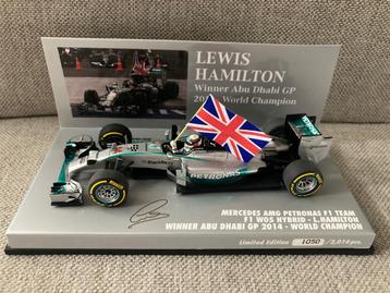 Lewis Hamilton 1:43 World Champion 2014 Winner Abu Dhabi, Enlèvement ou Envoi, Neuf, ForTwo
