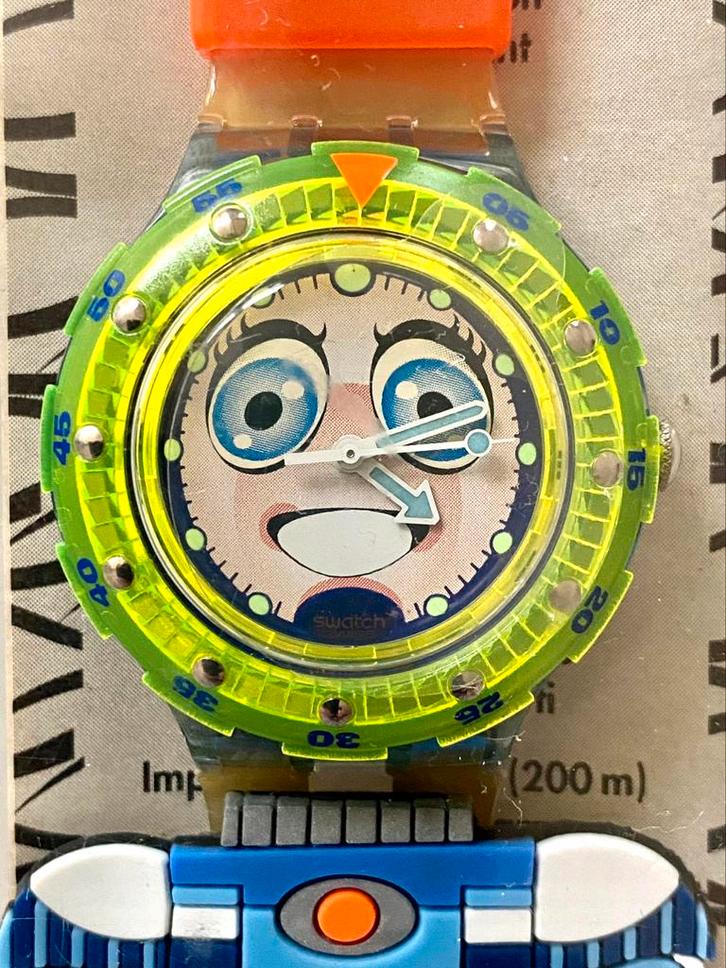 Vintage Swatch "Stripp" 1996, nieuw, Handtassen en Accessoires, Horloges | Antiek, Polshorloge, Overige merken, Overige materialen