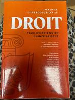Manuel d'introduction au droit, Livres, Livres d'étude & Cours, Enlèvement ou Envoi, Comme neuf, Enseignement supérieur, Jean-Marc Hausman