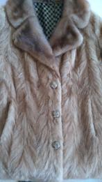 winterjas in pels, Beige, Maat 46/48 (XL) of groter, Gedragen, Ophalen