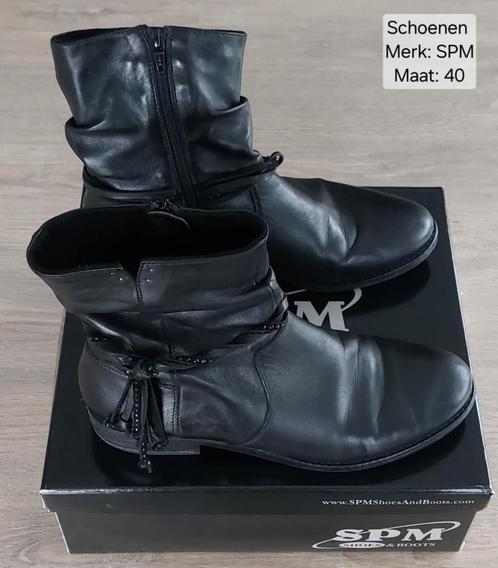 Schoenen dames: maat 40. Merk: SPM + doos (NIEUWSTAAT), Kleding | Dames, Schoenen, Zo goed als nieuw, Lage of Enkellaarzen, Zwart