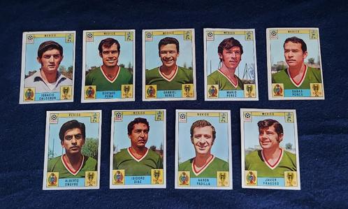 9 versch. Panini stickers 'WK Mexico 70' (Mexico)  -original, Hobby en Vrije tijd, Stickers en Plaatjes, Gebruikt, Meerdere stickers