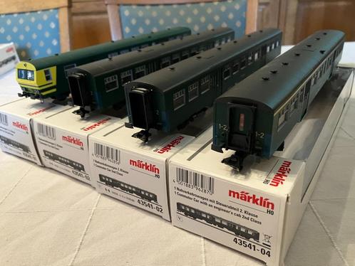 Marklin NMBS keertreinset met stuurstand ref 43541 4 delig, Hobby en Vrije tijd, Modeltreinen | H0, Ophalen of Verzenden