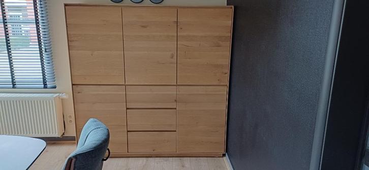 Barkast in accaciahout, Huis en Inrichting, Barren, Gebruikt, Ophalen