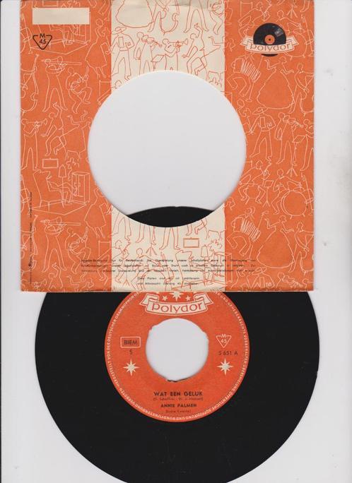 Annie Palmen – Wat Een Geluk    1960, Cd's en Dvd's, Vinyl Singles, Gebruikt, Single, Pop, 7 inch, Ophalen of Verzenden