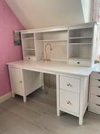 Witte Ikea Hemnes Bureau, Maison & Meubles, Bureaux, Enlèvement, Utilisé, Bureau