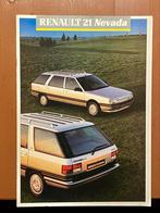 Renault 1987 NEVADA 21 Autofolder, Boeken, Auto's | Folders en Tijdschriften, Renault 21 NEVADA, Zo goed als nieuw, Verzenden