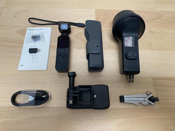 DJI Osmo Pocket + accessoires, Audio, Tv en Foto, Videocamera's Digitaal, Zo goed als nieuw, Camera, Geheugenkaart, Overige merken