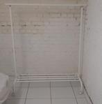 kledingrek metaal wit, Huis en Inrichting, Ophalen, 100 tot 150 cm, 100 tot 150 cm, Zo goed als nieuw