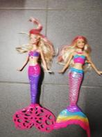 Barbie Rainbow Sirène + Souffleur à bulles Barbie Mermaid, Enlèvement ou Envoi, Utilisé, Barbie