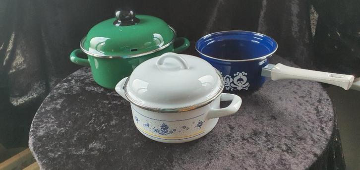 Email kookpotten, Antiek en Kunst, Antiek | Email, Ophalen