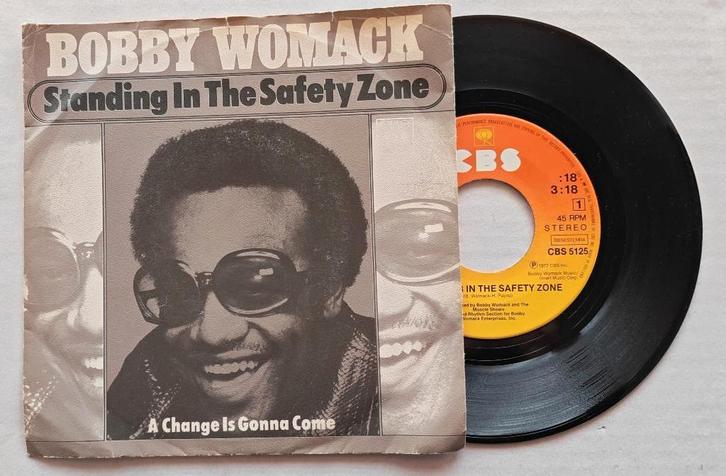BOBBY WOMACK & BROTHERHOOD - Standing in the safety zone, CD & DVD, Vinyles Singles, Comme neuf, Single, R&B et Soul, 7 pouces