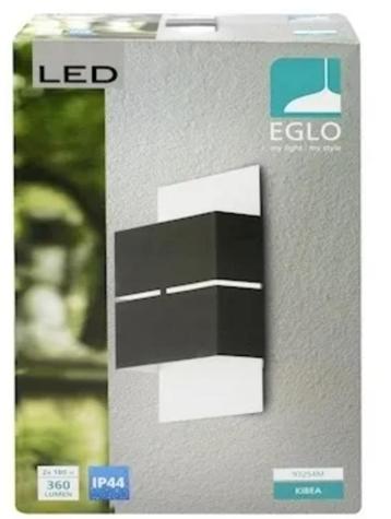 Eglo - Lampe d'extérieur LED, anthracite/blanc, moderne, Enlèvement ou Envoi, Alimentation secteur, LED, Acier
