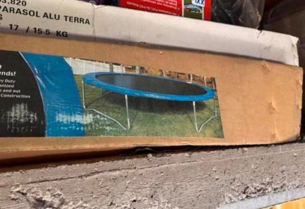 Trampoline, Kinderen en Baby's, Speelgoed | Buiten | Trampolines, Ophalen, Gebruikt