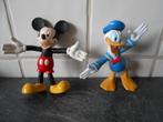 2 personnages Disney, Mickey Mouse, Donald Duck, Collections, Disney, Comme neuf, Donald Duck, Statue ou Figurine, Enlèvement ou Envoi